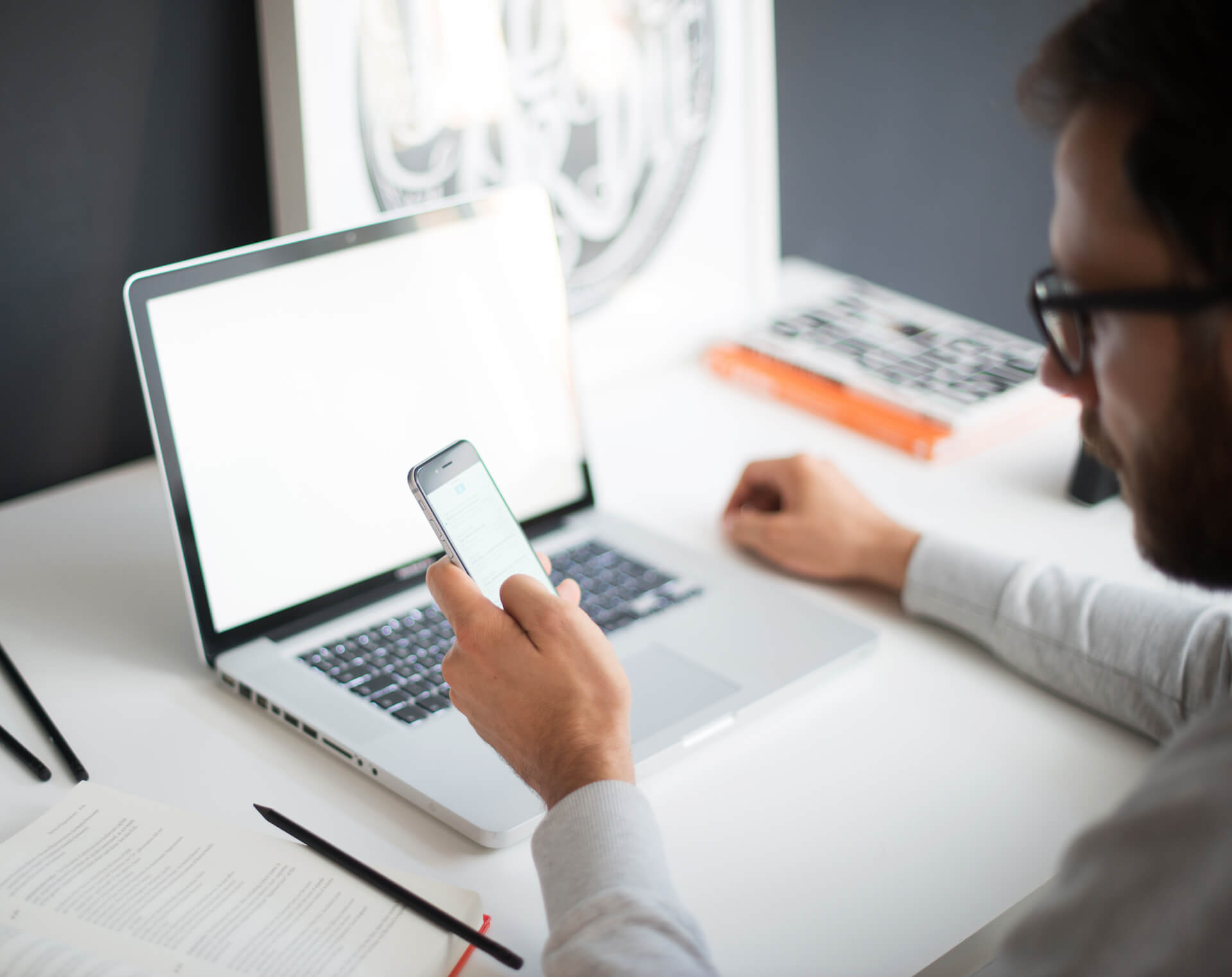 Working with advertising company